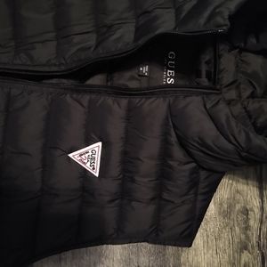 Guess hooded puffer vest